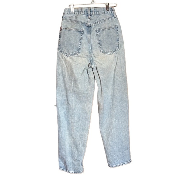 BDG urban outfitters light blue faded wash denim High Rise Baggy Jeans Sz 27 - Picture 4 of 11